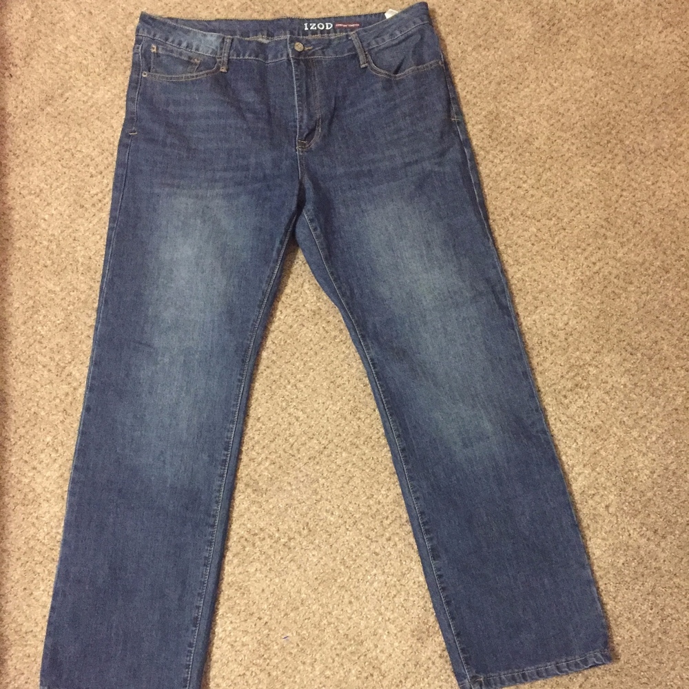 IZOD Comfort Stretch Relaxed Fit Jeans 40X32